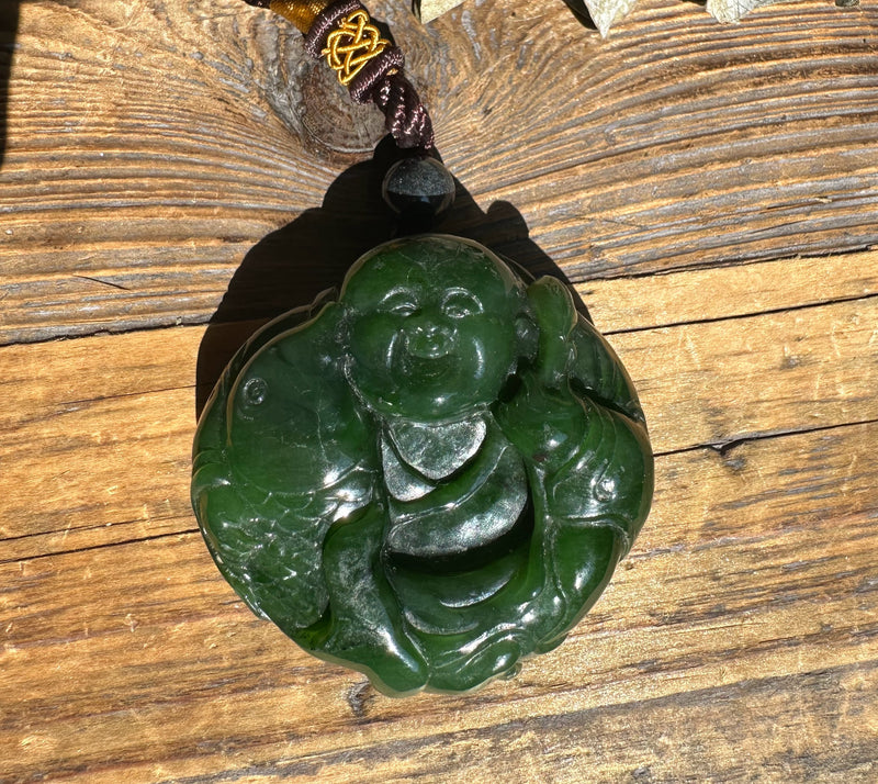 Happy Buddha Pocket Pendant, 2"*