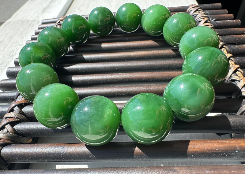 16mm Siberian Bead Bracelet, A+ Quality*