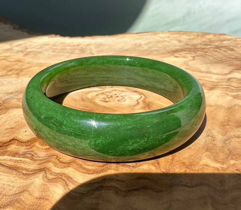 AA Canadian Jade Bangle, 58x16mm *
