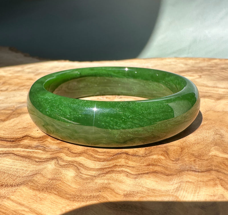 AA Canadian Jade Bangle, 58x16mm *