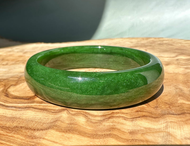 AA Canadian Jade Bangle, 58x16mm *