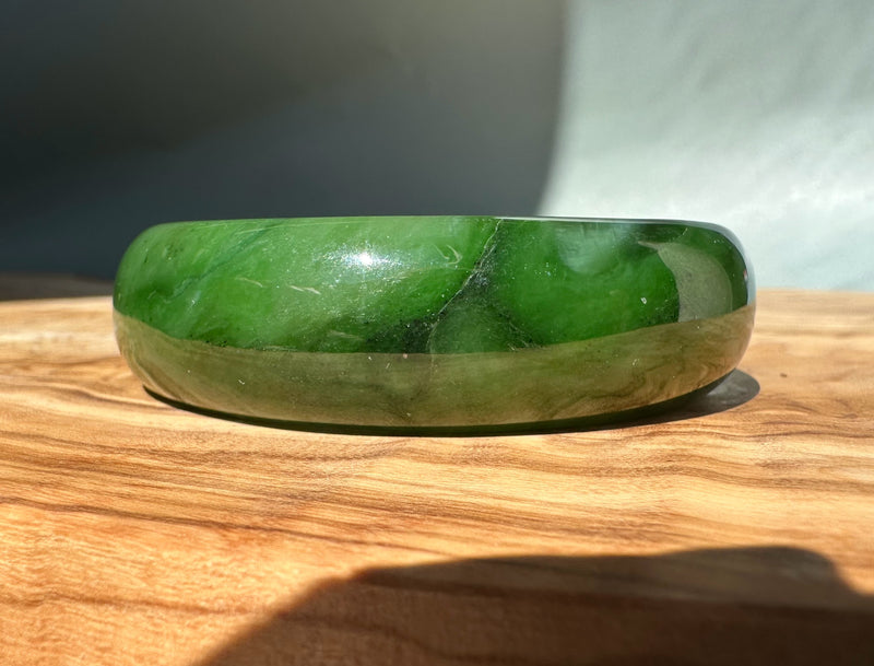 Jade Bangle, 56 x 18mm* Sold as is*