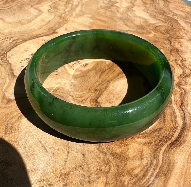 Jade Bangle, 56 x 18mm* Sold as is*