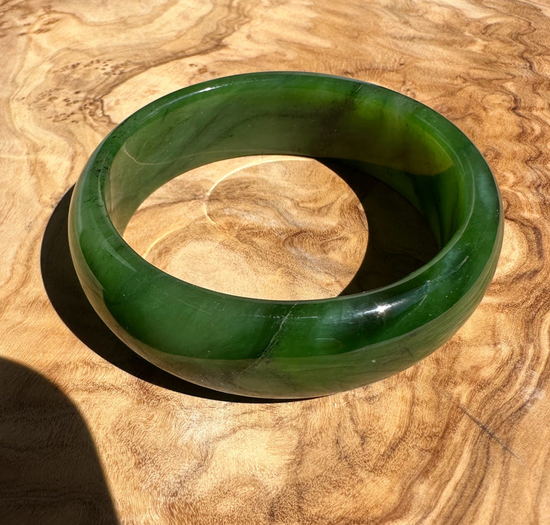 Jade Bangle, 56 x 18mm* Sold as is*