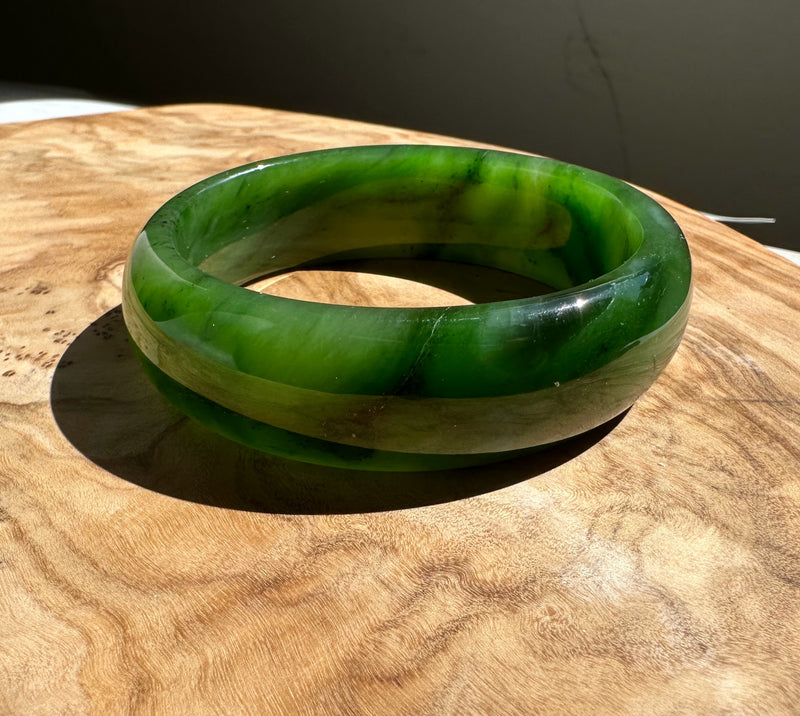 Jade Bangle, 56 x 18mm* Sold as is*