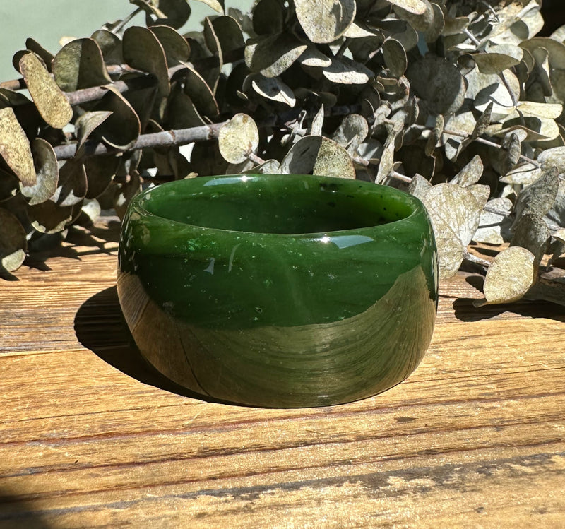 Extra Wide Cassiar Jade Bangle - 55x32mm (as is)