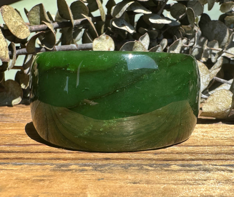 Extra Wide Cassiar Jade Bangle - 55x32mm (as is)