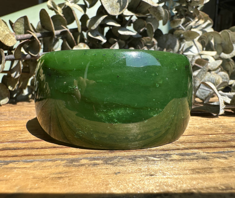 Extra Wide Cassiar Jade Bangle - 55x32mm (as is)