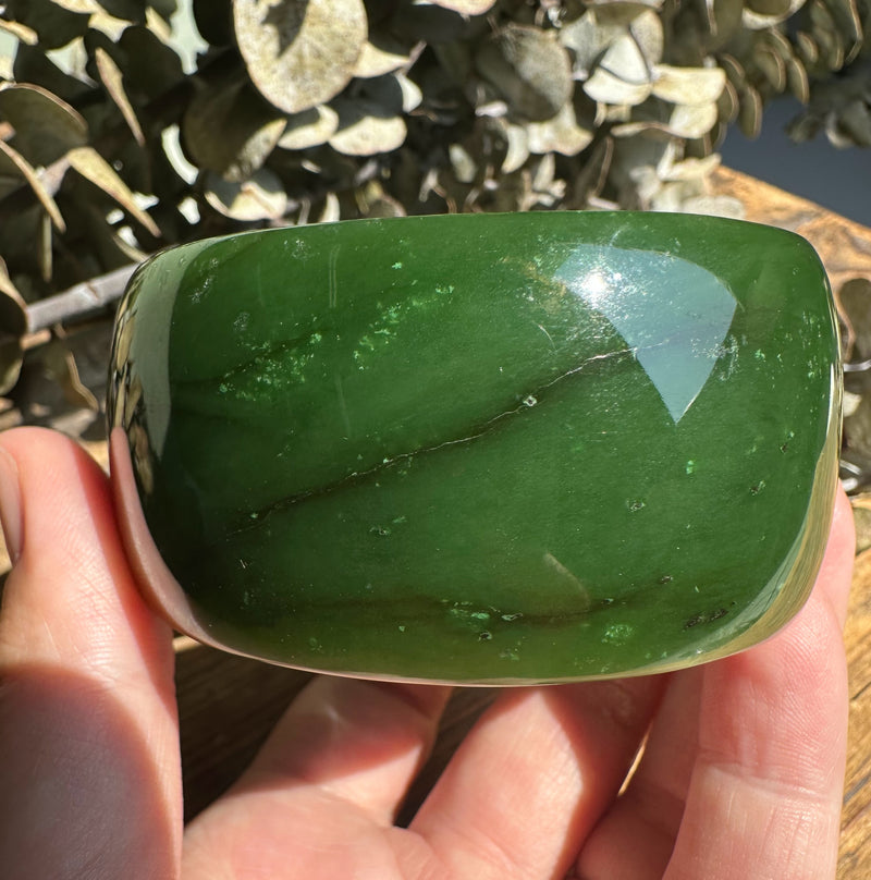 Extra Wide Cassiar Jade Bangle - 55x32mm (as is)