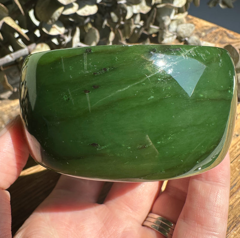 Extra Wide Cassiar Jade Bangle - 55x32mm (as is)