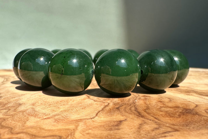 18mm A Grade Jade Bead Bracelet