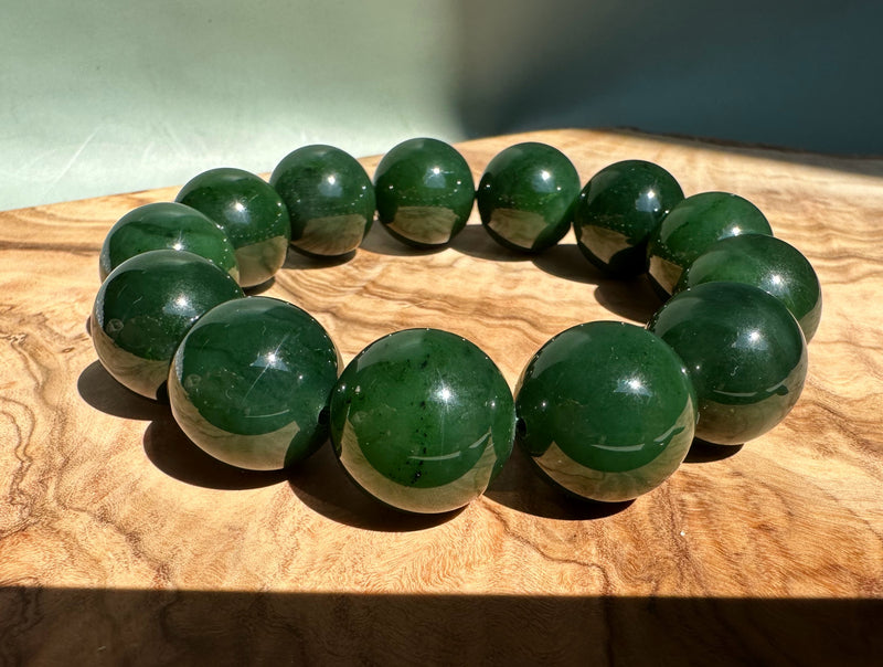 18mm A Grade Jade Bead Bracelet
