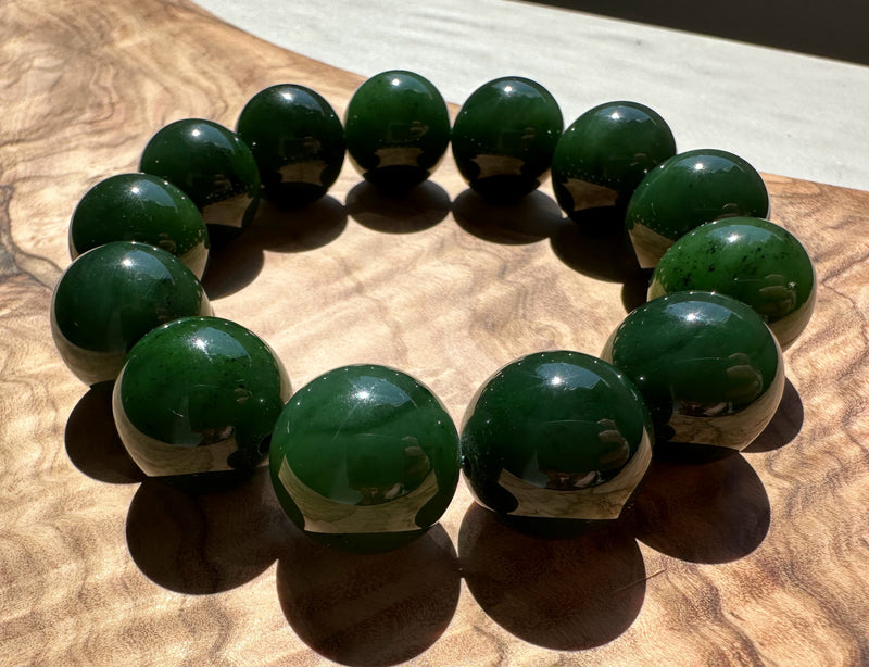 18mm A Grade Jade Bead Bracelet