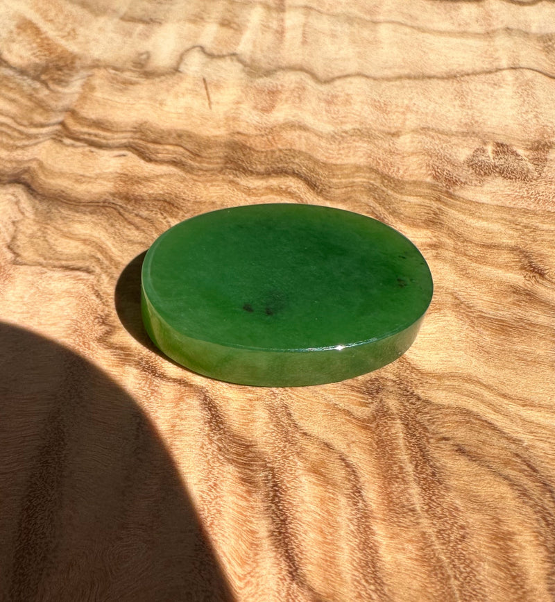 Rich Green Siberian Jade Cabochon, 18x25mm*