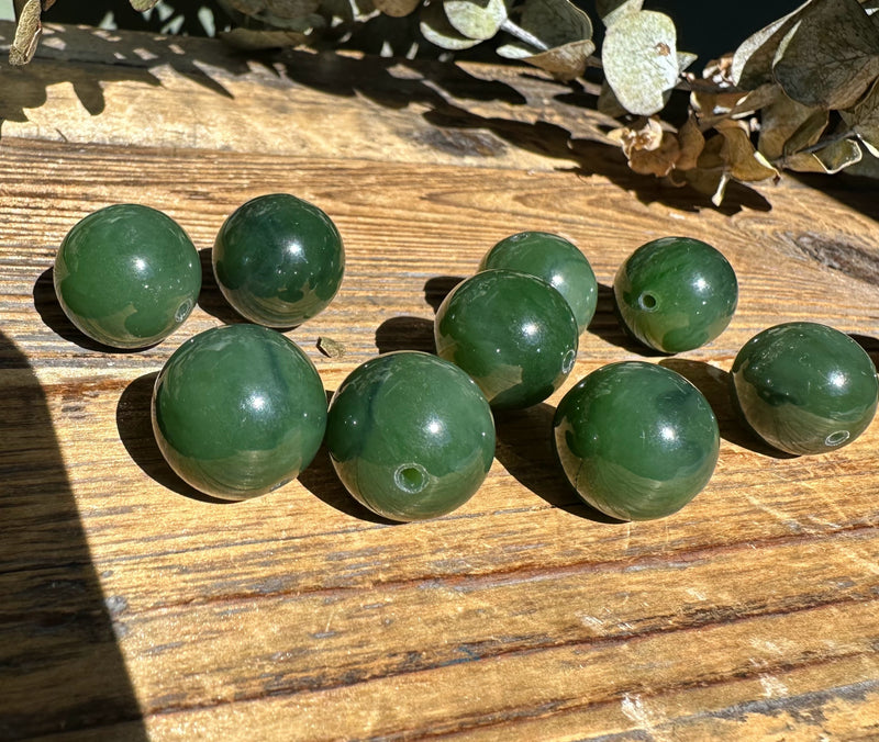 16mm Drilled Individual Jade Bead