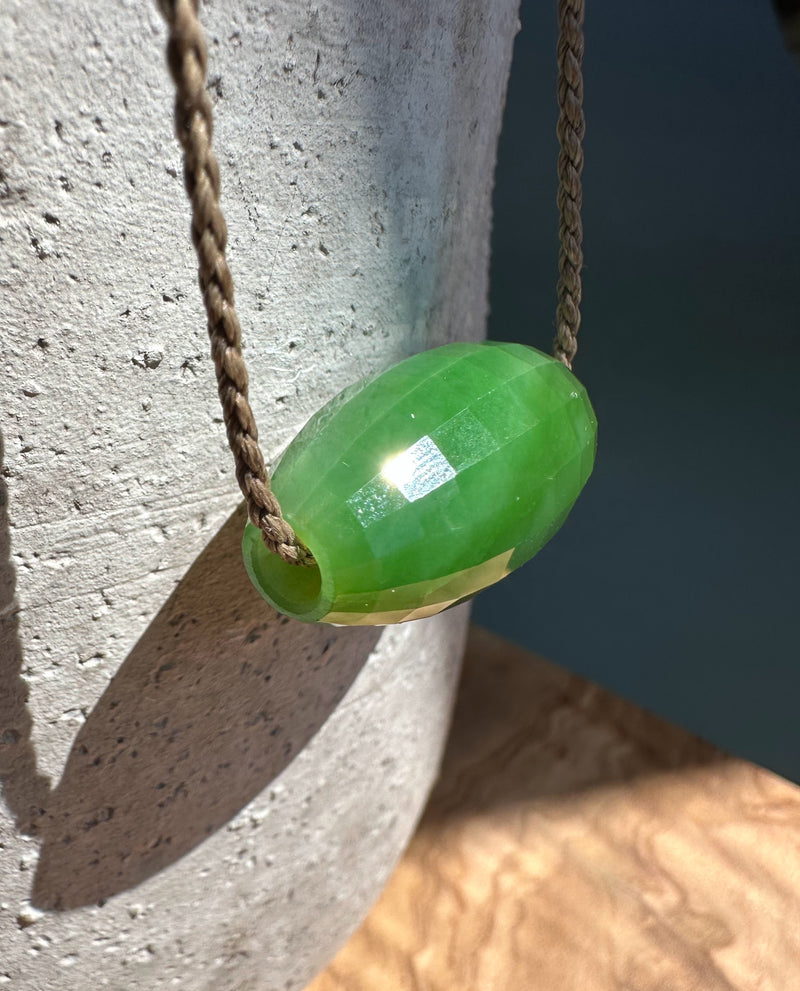 AA Siberian Jade Bead - 30.5mm x 18mm*