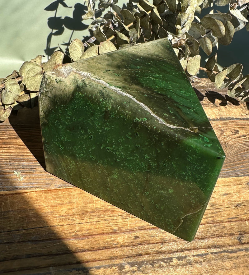 Polished Cassiar Jade Specimen, 3.2lbs