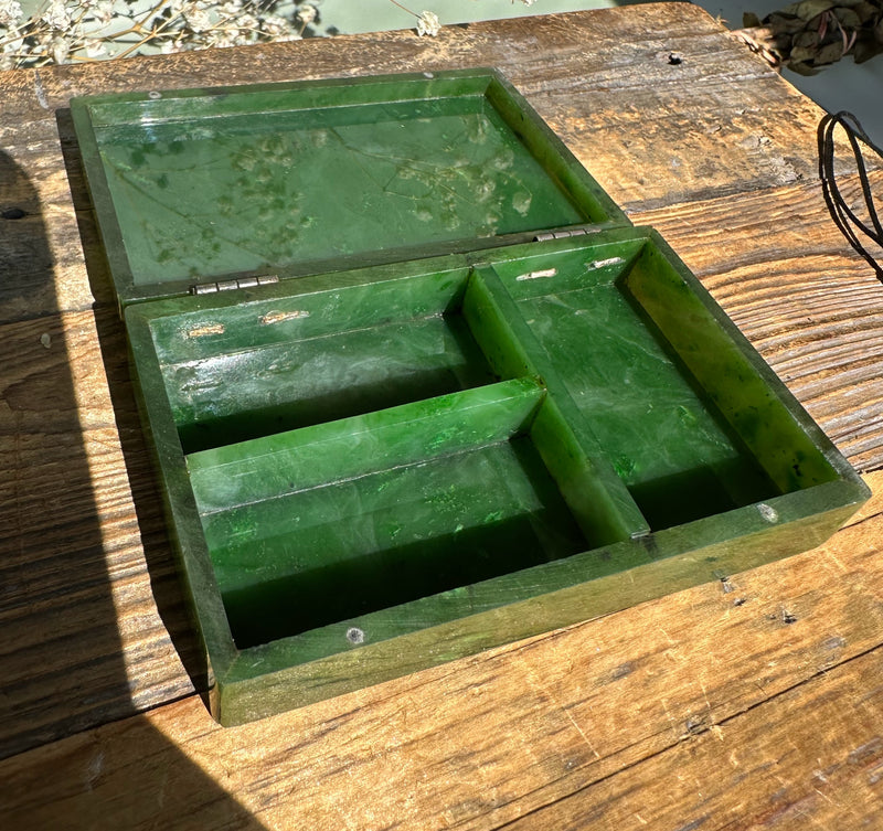 Canadian Jade Pill Box, 3.75"