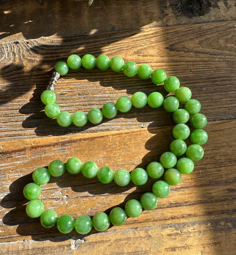 Siberian Nephrite Jade Beads, 10mm*