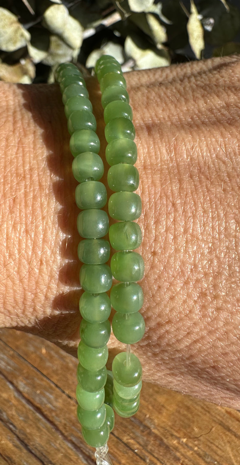 AA Siberian Nephrite Jade Unstrung Beads*