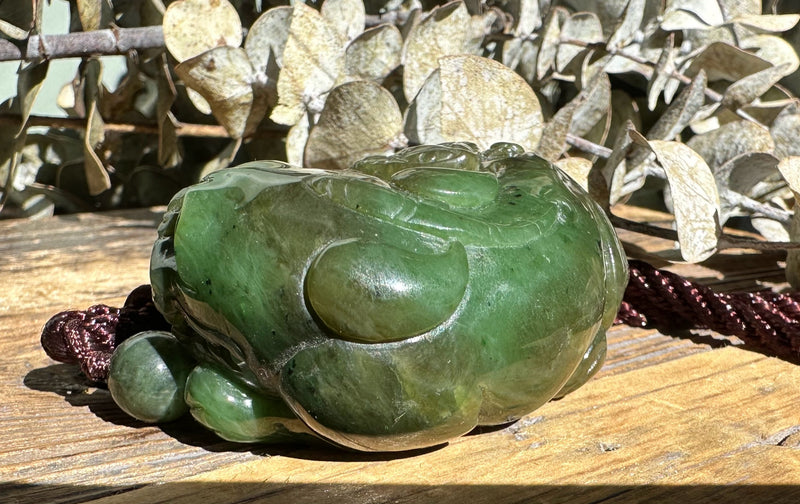 Canadian Jade Pocket Pendant, 2.25"*