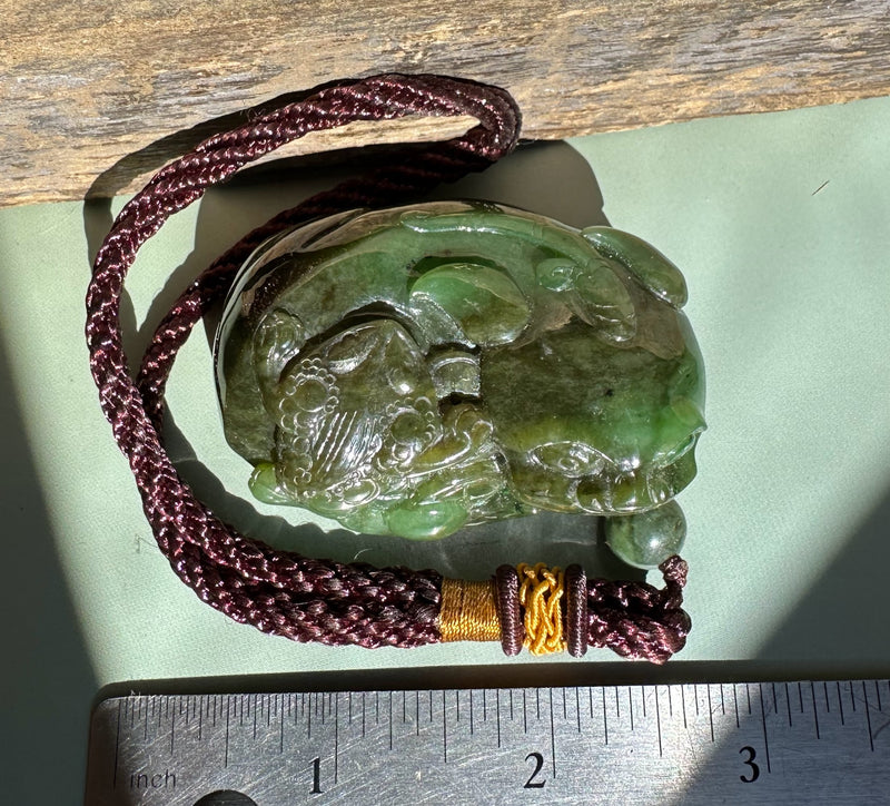 Canadian Jade Pocket Pendant, 2.25"*