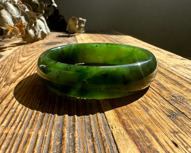 Jade Bangle, 57 x 15.5mm* Sold as is*