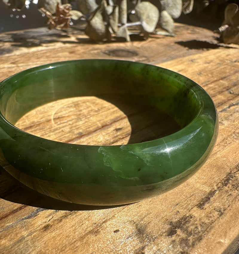 Jade Bangle, 57 x 15.5mm* Sold as is*