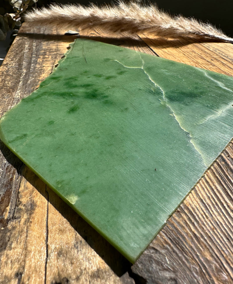 A+ Siberian Nephrite Jade Slab, 205gram