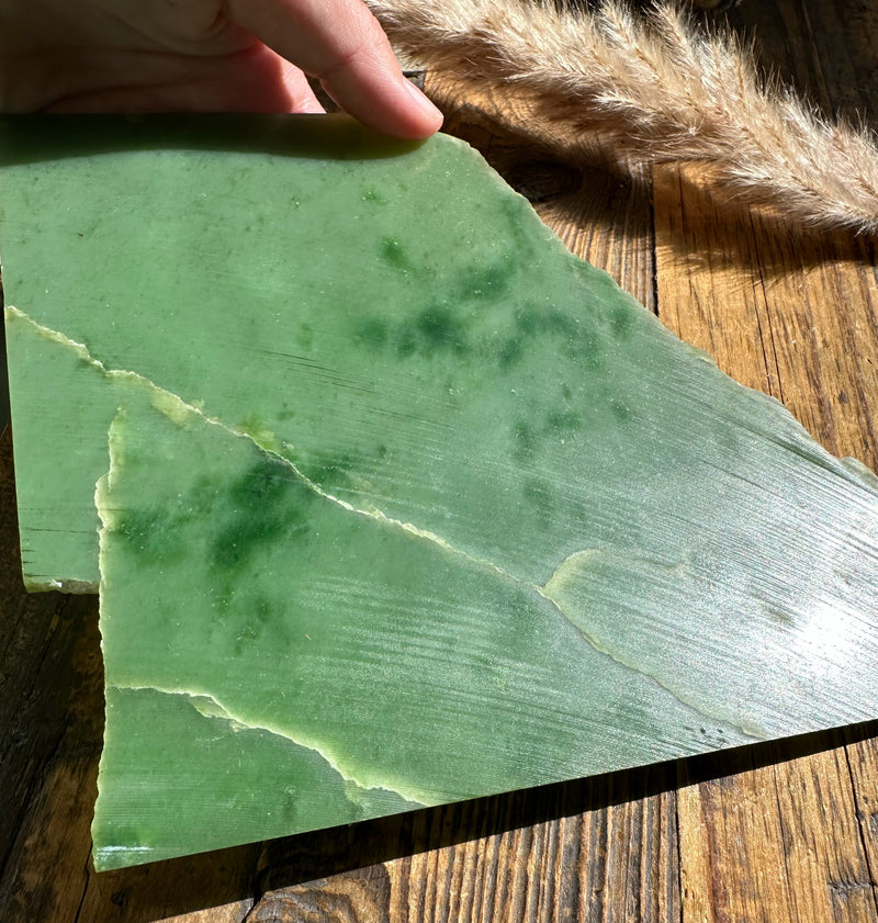 A+ Siberian Nephrite Jade Slab, 205gram