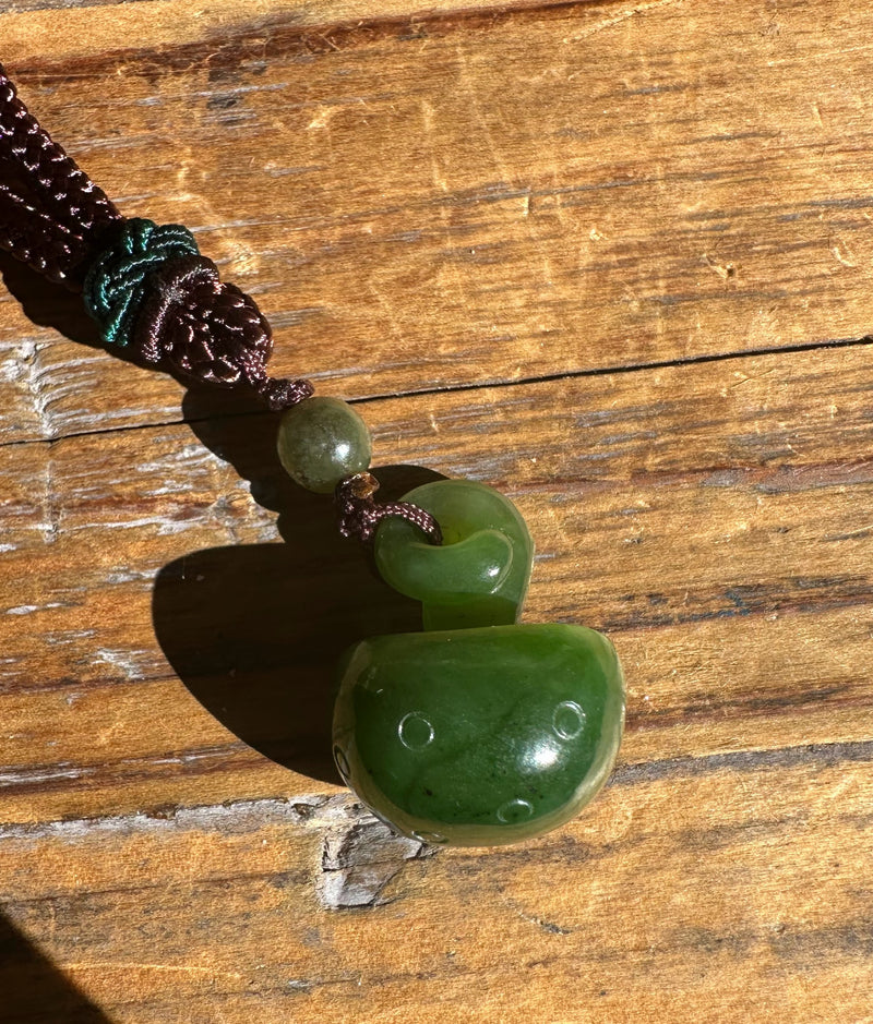 Jade Mushroom Pendant - 23mm*