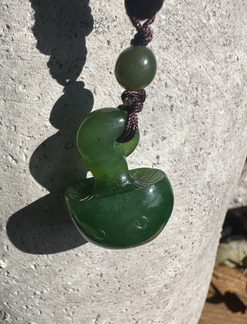 Jade Mushroom Pendant - 23mm*