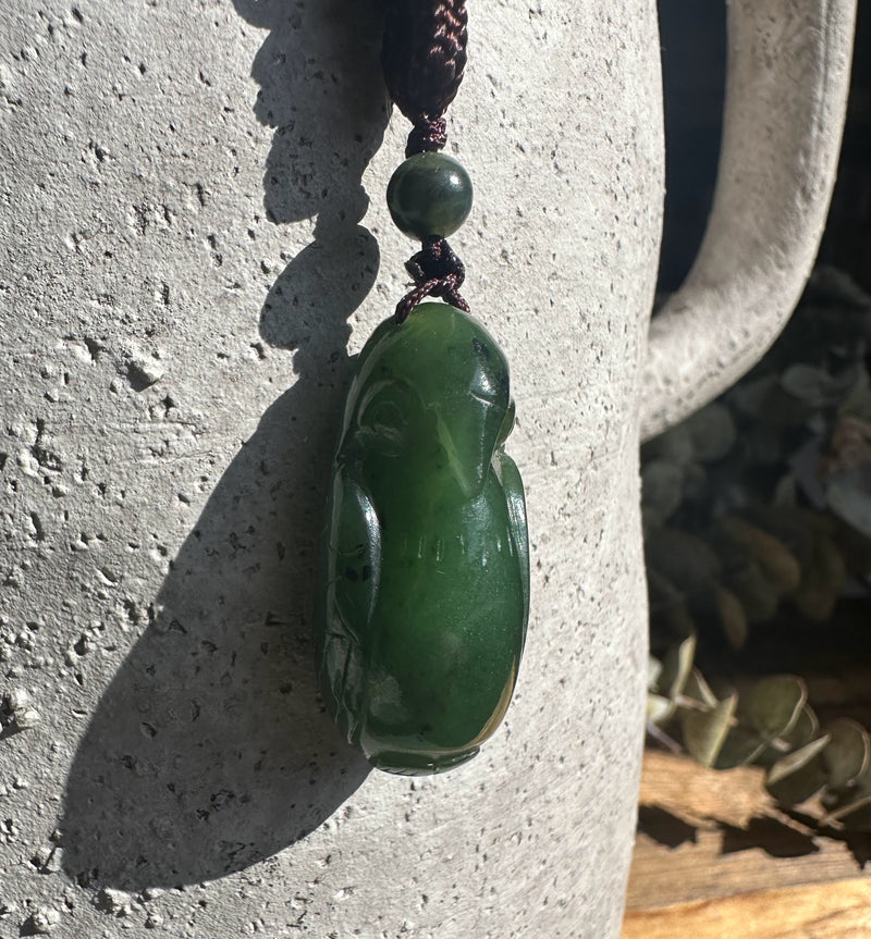 Jade Bird Pendant, 34mm*