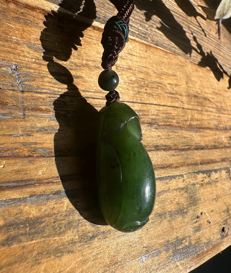 Jade Bird Pendant, 34mm*