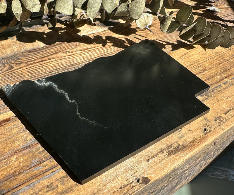 Wyoming Black Jade Slab, 185 Grams