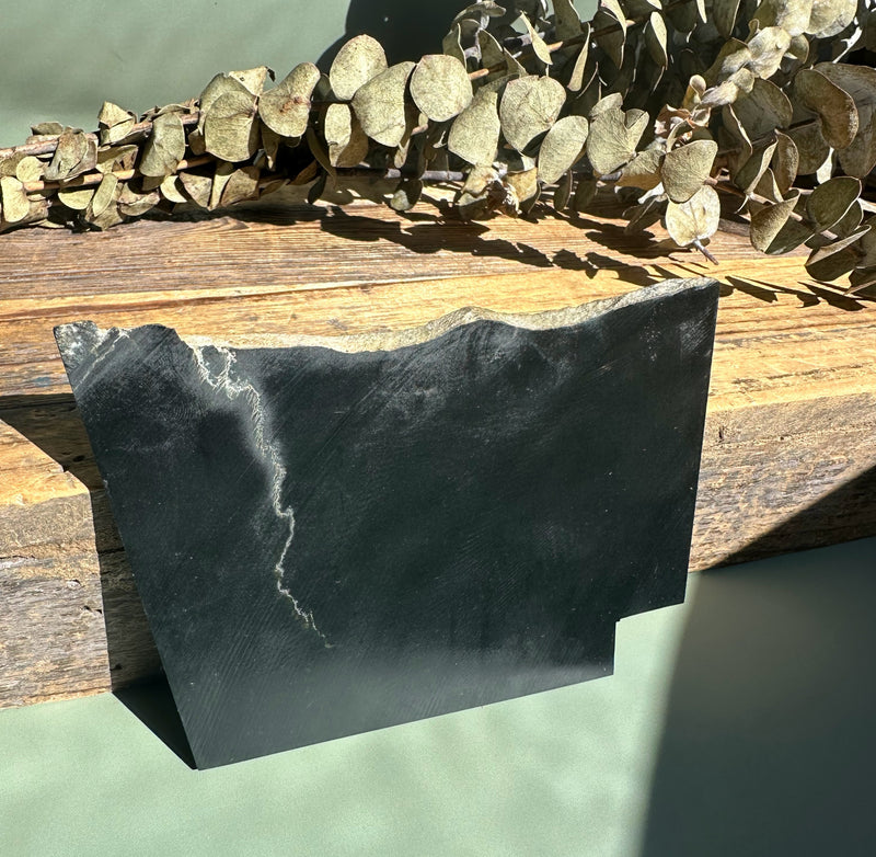 Wyoming Black Jade Slab, 185 Grams