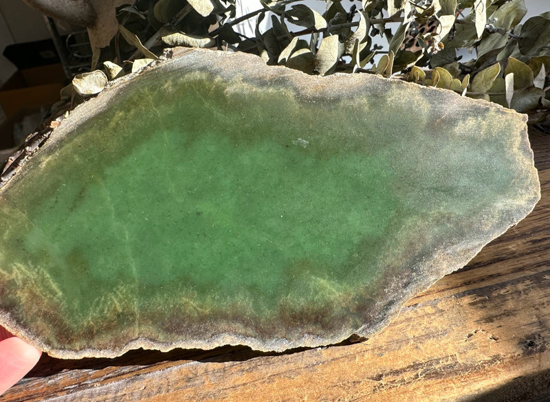 Wyoming Apple Jade Slab, 200grams