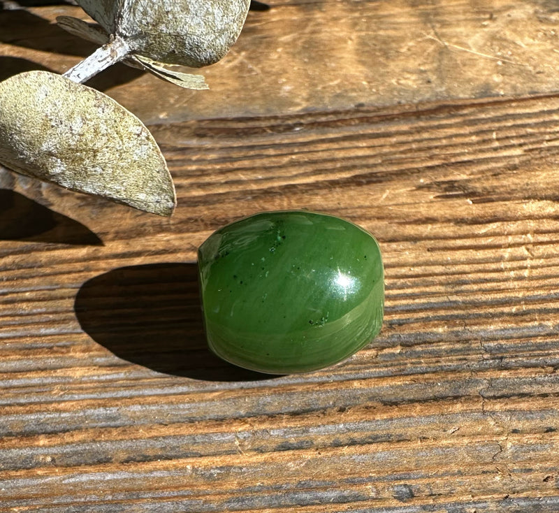 High Quality Jade Barrel Bead - 17mm