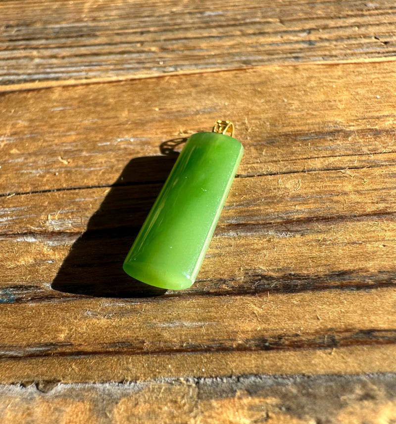 AA Siberian Jade 18k Pendant