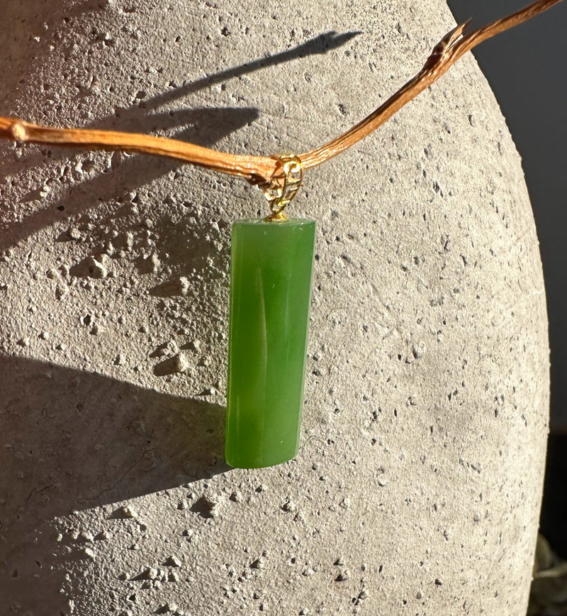 AA Siberian Jade 18k Pendant