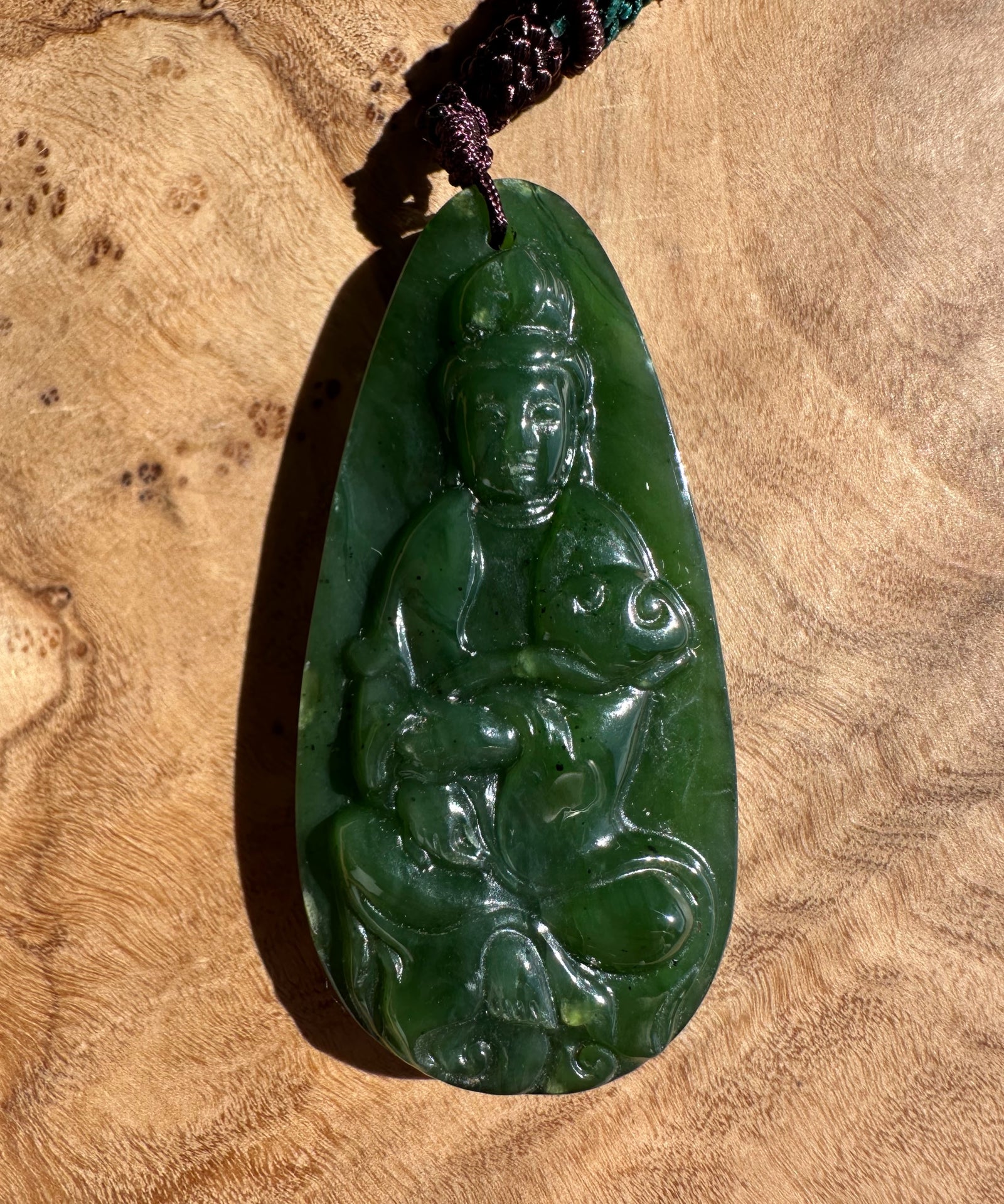 Canadian Jade Guanyin Pendant