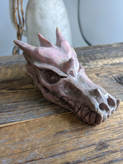 Rhodonite Dragon Head 4 inches*