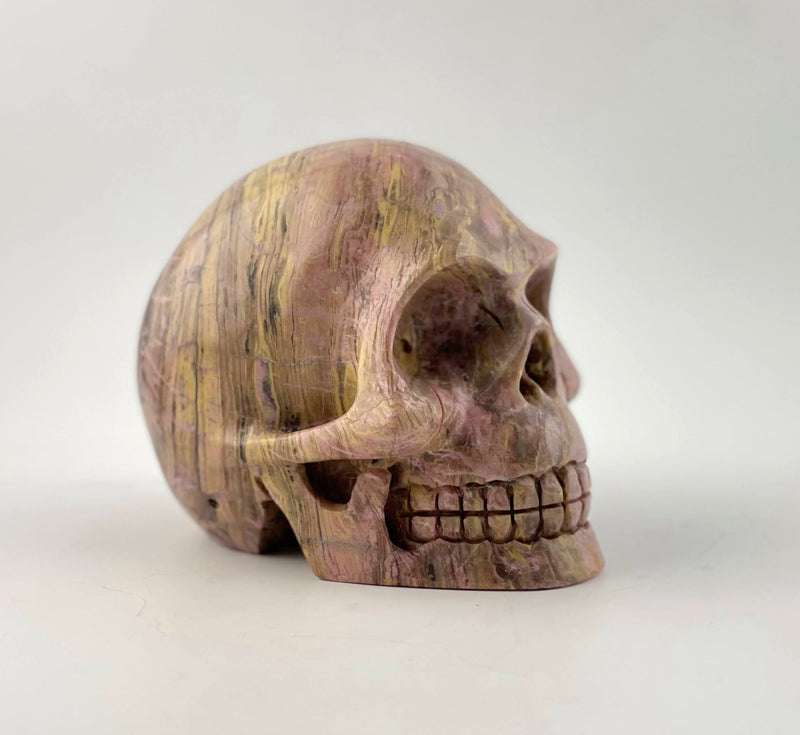 Skull Rhodonite, 5"