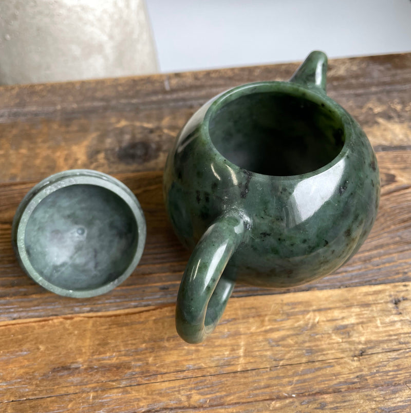 Canadian River Jade Teapot - 4.6" Wide*