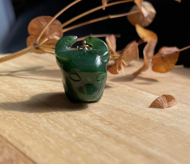 Jade Ox Cartoon Charm, 1