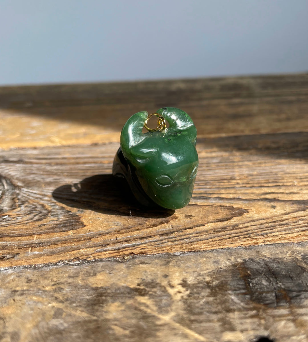 Jade Ox Cartoon Charm, 1