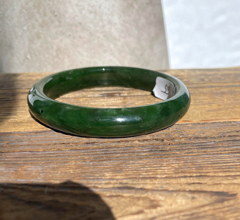 Jade Bangle, 55.5 x 11mm* Sold as is*