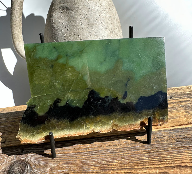 Bull Canyon Wyoming Jade Slab, 115 Grams