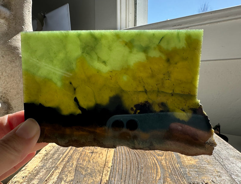 Bull Canyon Wyoming Jade Slab, 115 Grams