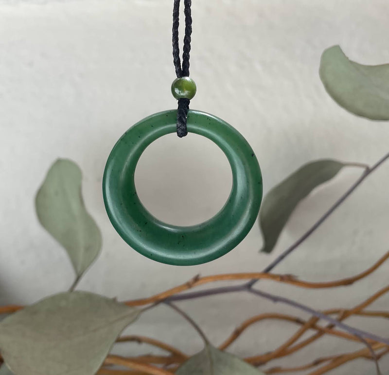 Round Jade Pendant, 37.5mm